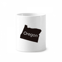 Орегон Съединените щати на Америка Карта за четка за зъбна четка за чаша Cerac Cerac Pand Pencil Cup