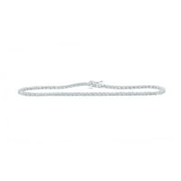 Macey Worldwide Jewelry Silver Diamond Fashion Bracelet CTW