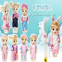 8-сетиви бебешки кутии за бебешки кукли Ръчно изработени дрехи прекрасна шапка рокля и тоалети аксесоари Коледни рожден ден за момиченце