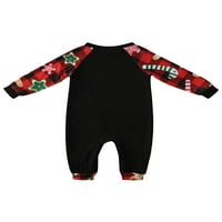 Sunisery Merry Matching Family Christmas Pajamas Set Family Xmas PJS съвпадащи комплекти букви за печат отгоре и панталони за спални дрехи