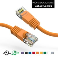 75 фута CAT5E UTP Ethernet Network Booted Cable Orange, Pack