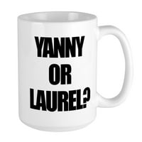 Cafepress - Yanny или Laurel? Халби - унция керамична голяма халба