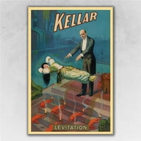 20 30 Kellar levitation Vintage Magic Poster Wall Art