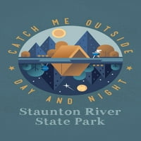 Окръг Халифа, Вирджиния, държавен парк на река Стантън, хваща ме навън, вектор
