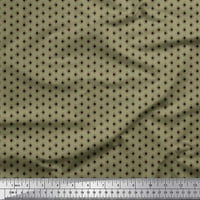 Soimoi Rayon Fabric Dots & Diamond Shirting Print Sheing Fabric Wide Yard