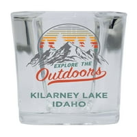Kilarney Lake Idaho Разгледайте сувенира на сувенира на базата на алкохол за изстрел на алкохол 4 пакета 4-опаковки