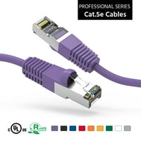 200 фута CAT5E Закрита Ethernet Network Booted Cable Purple, Pack