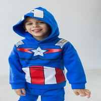 Marvel Avengers Капитан Америка Момчета за деца на пуловер пуловер и панталони Облекло комплект Toddler to Big Kid