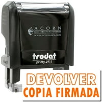 Самостоятелно сключване на Devolver Copia Stamp, Trodat Printy 4911, щамповане на преса и печат, размер на впечатления 5 8 1-1 2