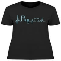 Сърдечен ритъм, изработен от символи тениска жени -Маг от Shutterstock, женски XX-голям