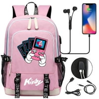 Bzdaisy Multi -Pocket Kirby Backpack с USB зареждане и защита на лаптопа - идеален за училище и пътуване