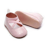 Yinguo Toddler Kids Baby Girls Boys Cute Solid First Walk Cross Tie Lastual Shoes Pink 14