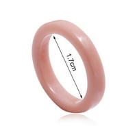 Waroomhouse Комплект обикновен пръстен, подходящ за кожата, не-скрита акрил всички мач на пръстена на пръста за ежедневно износване за ежедневно износване