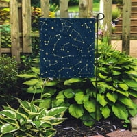 Space Blue Yellow Constellations Star модел и знаци на банера за декоративно знаме на градинския флаг