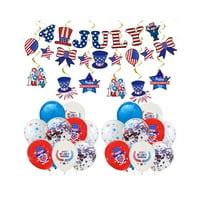 Американски ден за декорация на партия за декорация на балони за независимост, издърпване