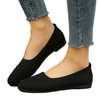 Хвееш плоски сандали за жени ежедневни летни близки пръсти сандали удобно приплъзване върху сандали бохемски дишащ сандал размер 6.5
