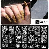 Шаблон за изкуство на ноктите MI дизайни щамповане на плочи за изображения за салон за нокти за маникюр