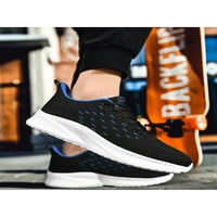 Zodanni маратонки за мъже широки атлетични обувки дантела модни обувки черно тъмно синьо 7.5