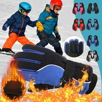 OAVQHLG3B ръкавици Зимни ръкавици за деца Момчета момичета снежни ветроустойчиви ръкавици на открито спортни ски