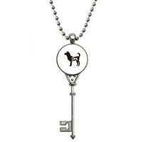 Куче черно -бели животински висулки винтидж колие сребро ключове бижута