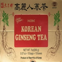 Prince of Peace Korean Ginseng Instant Tea, Sachet - Natural Red Pana Ginseng Чай - екстракт от корейски женшен - лесен за варене или студено - билкови китайски чаени сашета - насърчава цялостното здраве