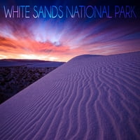 Национален парк White Sands, Ню Мексико, розова пустиня сутрин