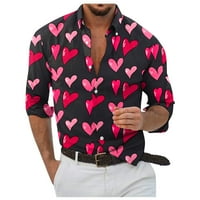 Ханас моден ежедневен мъж ризи дизайнер пролет през лятото мъжки ежедневни 3D Хелоуин печат на хавай риза блуза ризи с дълъг ръкав