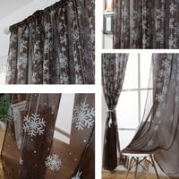 Панелни завеси за снежинки тюл прозорци панели завеси за спалня за дневна завеси