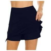 Жени с висока талия пола A-Line Hot Sale Clearance Жените активно изпълнение на Skort Лека пола за бягане на тенис голф спорт