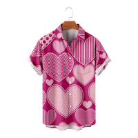 Ризи за сърдечен модел на Свети Валентин Небрежна разхлабена риза, възрастни,#06