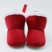Момчета Момичета момичета руно зимни топли снежни ботуши мека подметка обувки за ясли за новородено бебе дете 0- месеца