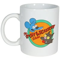 Simpsons сърбеж и драскащо лого чаша кафе