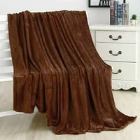 Travelwant Fleece Heft Ofneret за дивана сиво - Леки плюшени размити уютни меки одеяла и хвърляния за диван