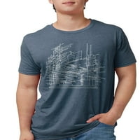 Cafepress - Тениска на архитектурата - Тениска на мъжете три смеси