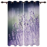 Модерни завеси люляк лилав пролетна дъска за дърво безпроблемна дизайн валанси за хол спалня възрастен основна завеса