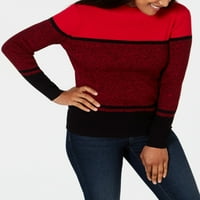 Карън Скот женски оребрен макет памучен пуловер яркочервен размер малък