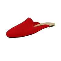 Crocowalk дамски запушвания ежедневни слайдове плъзгане върху мулета жени обувки на закрито на открито лек комфорт слайд чехли червено 5
