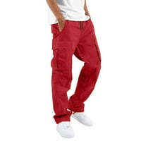Njshnmn товарни панталони за мъжки панталони за харема, червени панталони, червени, s