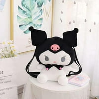 Kuromi Black Little Devil Plush Backpack ， Очарователна плюшена играчка кукла Toddler Backpack Zoo Animal