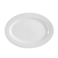 Бостън, овална чиния 12-1 2 W 8-3 4 L 1-1 4 H, порцелан, бял