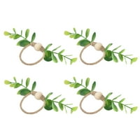 Занаятчийски пръстени за салфетки с цветя, пръстени за салфетки пръстени Закопчават дизайн на декоративен дизайн на цветя за рождени дни за сватби за годишнини 6640 6632