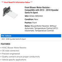 Моторен резистор на предния вентилатор - съвместим с - Hyundai Santa Fe Sport 2017