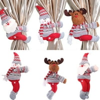 Коледни декорации Начална завеса катарама Карикатура Кукла Дядо Коледа Снежен човек Лос разнообразие от опции