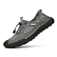 Мъжки маратонки Zodanni Дишащи пешеходни пешеходни обувки Трекинг ежедневни обувки Мъжки треньори Написване на шевове на открито черно- 9