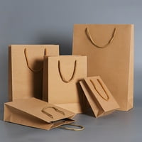 Anna Kraft Paper Bag Page с дръжка малка хартиена чанта за подарък за подарък
